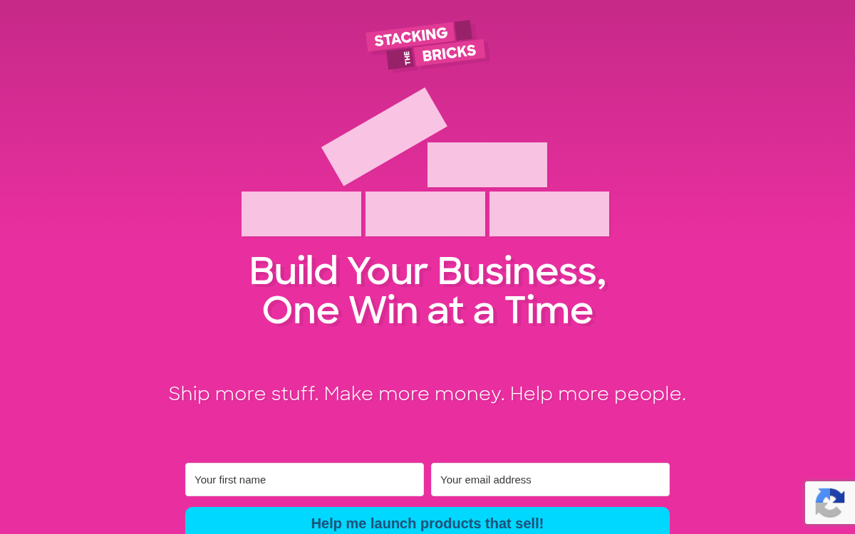 Homepage of stackingthebricks.com
