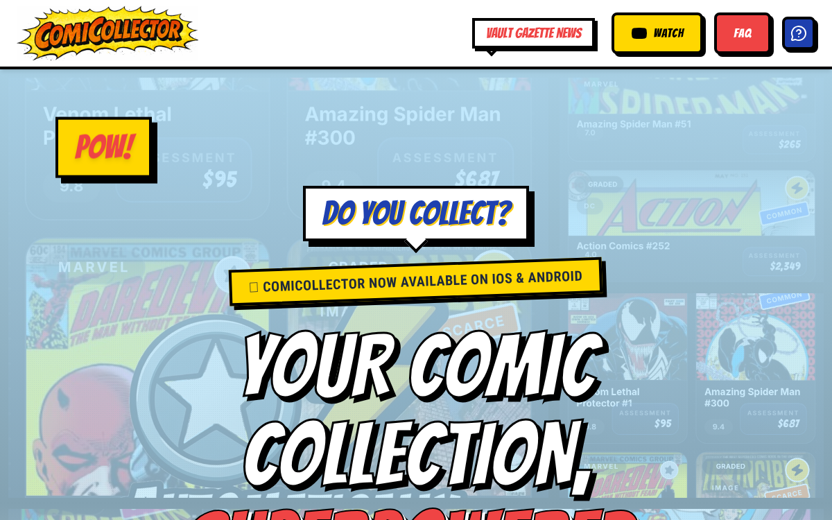Homepage of comi-collector.com
