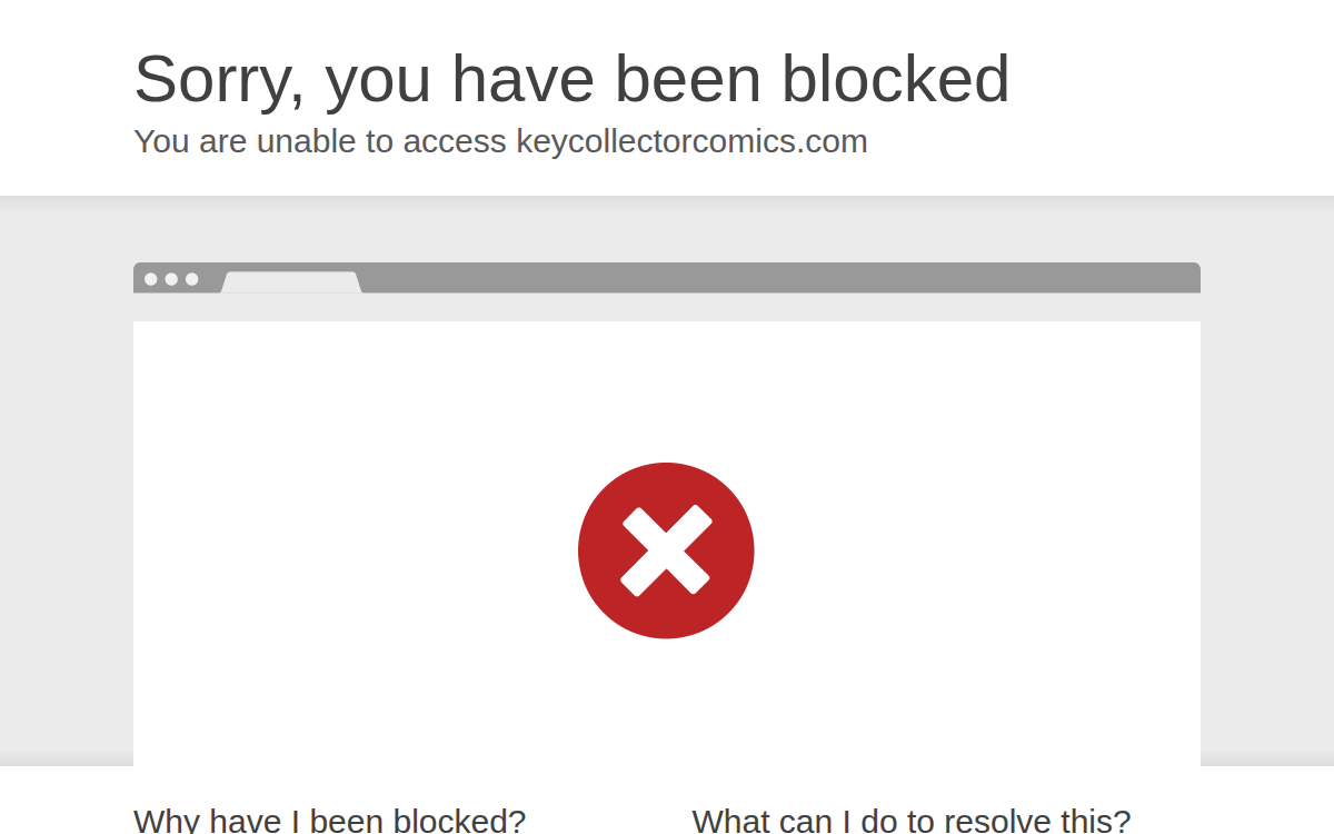 Homepage of keycollectorcomics.com
