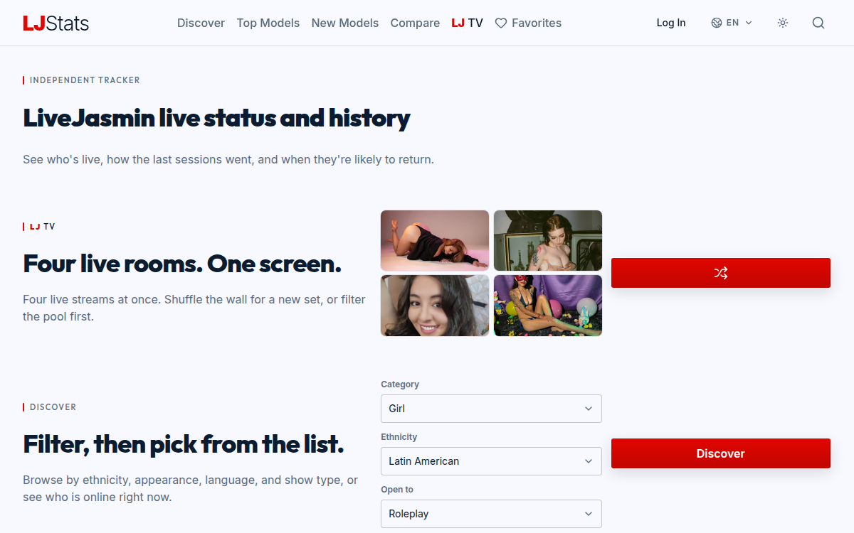 Homepage of ljstats.com