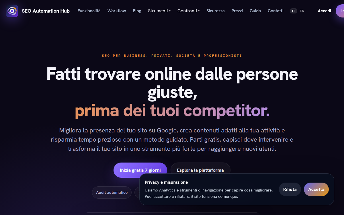 Homepage of seoautohub.com