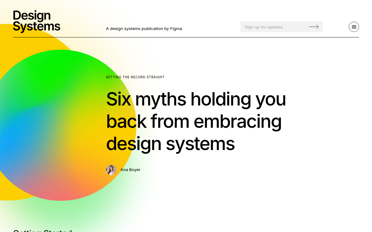 Homepage of designsystems.com