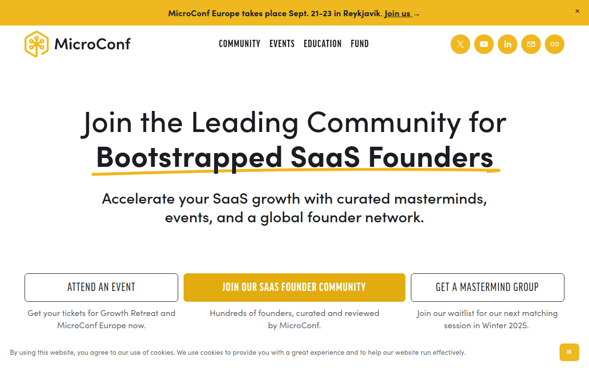 Homepage of microconf.com
