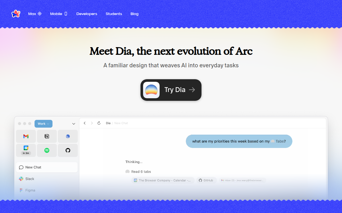 Homepage of arc.net