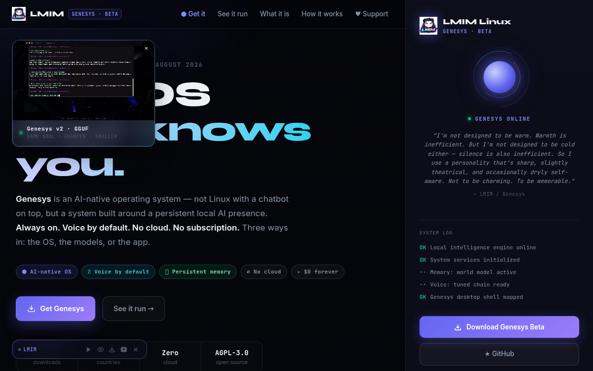 Homepage of lmim.tech